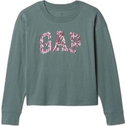 Снимка на GAP V-LS ELV LOGO Момичешка тениска, khaki, размер