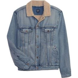 Снимка на GAP V-SHERPA DENIM Мъжко яке, светлосиньо, размер