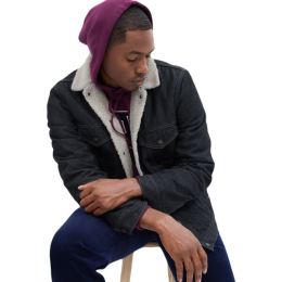 Снимка на GAP V-SHERPA DENIM Мъжко яке, тъмносин, размер