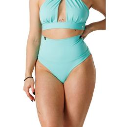 Снимка на GOLDBEE SHAPEWEAR SWIMWEAR BOTTOMS Дамски бански с пристягане, зелено, размер