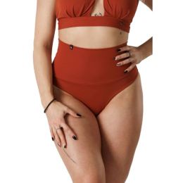 Снимка на GOLDBEE SHAPEWEAR SWIMWEAR BOTTOMS Дамски бански с пристягане, оранжево, размер
