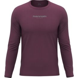 Снимка на Hannah BINE L/S Мъжка тениска с дълги ръкави, винен, размер