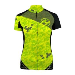 Снимка на HAVEN SINGLETRAIL NEO WOMEN Дамска фланелка за колоездене, светлоотразителен неон, размер