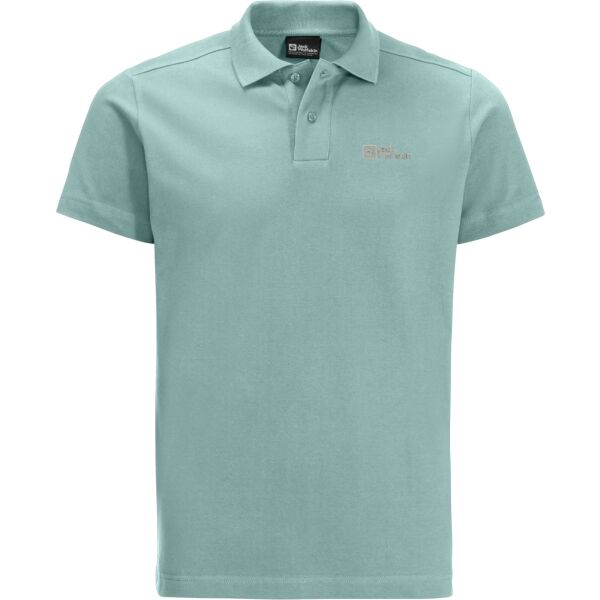 Снимка на Jack Wolfskin ESSENTIAL POLO M Мъжка тениска, зелено, размер