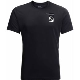 Снимка на Jack Wolfskin VONNAN S/S GRAPHIC T M Мъжка тениска, черно, размер