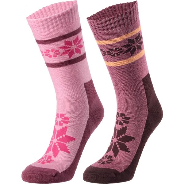 Снимка на KARI TRAA RUSA SOCK 2PK Дамски чорапи, розово, размер