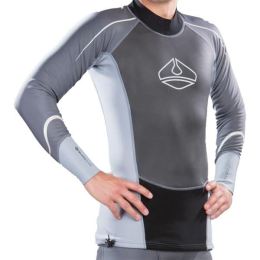 Снимка на LAVACORE LC EXTREME SHIRT Топ с мерино за водни спортове, сиво, размер