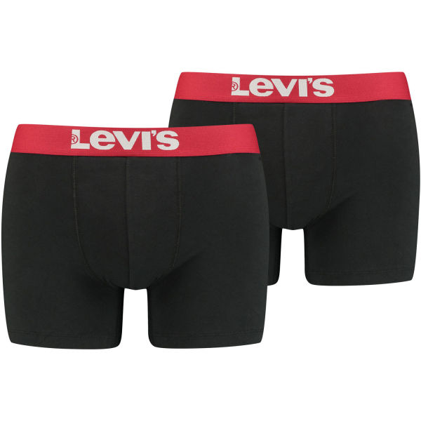 Снимка на Levi's&reg; MEN SOLID BASIC BOXER 2P Мъжки боксерки, черно, размер