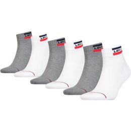 Снимка на Levi's&reg; MID CUT SPORTWEAR LOGO 6P Универсални чорапи, бяло, размер