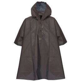 Снимка на LOAP XOBERI Детско водоустойчиво пончо, тъмносиво, размер 6-8Y