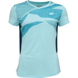 Снимка на Lotto TECH W I - D2 TEE Дамска тениска за тенис, тюркоазено, размер