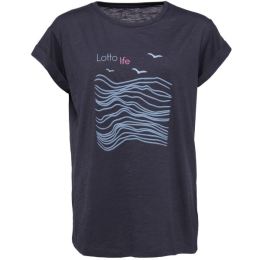 Снимка на Lotto WAVE TEE Дамска тениска, тъмносиво, размер