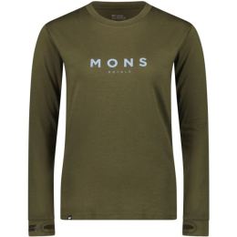 Снимка на MONS ROYALE YOTEI CLASSIC Дамска тениска от мерино, khaki, размер