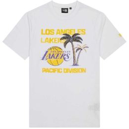 Снимка на New Era LA LAKERS NBA WORDMARK Мъжка тениска, бяло, размер