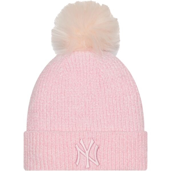 Снимка на New Era MLB WMNS CHENILLE BOBBLE BEANIE NEW YORK YANKEES Клубна шапка, розово, размер UNI