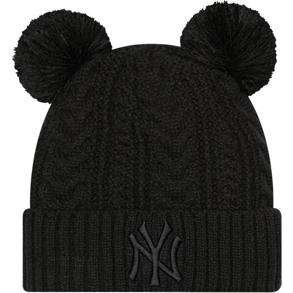 Снимка на New Era MLB WMNS DOUBLE POM CUFF BEANIE NEW YORK YANKEES Клубна шапка, черно, размер UNI