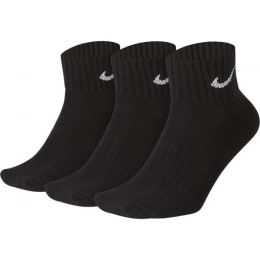 Снимка на Nike 3PPK VALUE COTTON QUARTER 3PPK VALUE COTTON QUARTER - Спортни чорапи, черно, размер