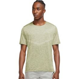 Снимка на Nike DF RISE 365 SS Мъжка тениска за бягане, светло-зелено, размер