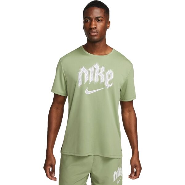 Снимка на Nike DF RUN DVN MILER SS Мъжка тениска, светло-зелено, размер XXL