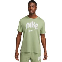 Снимка на Nike DF RUN DVN MILER SS Мъжка тениска, светло-зелено, размер
