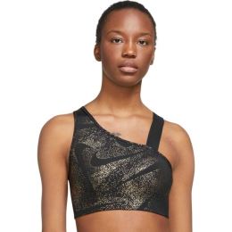 Снимка на Nike DF SWSH ASYM AOP BRA Дамски спортен сутиен, черно, размер