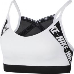 Снимка на Nike INDY LOGO BRA Дамско спортно бюстие, бяло, размер