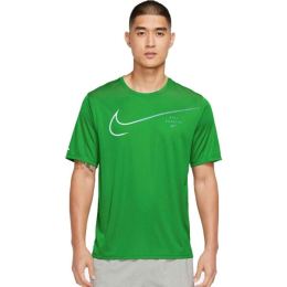 Снимка на Nike M NK DF UV RUN DVN MILER GX SS Мъжка тениска за бягане, зелено, размер XXL