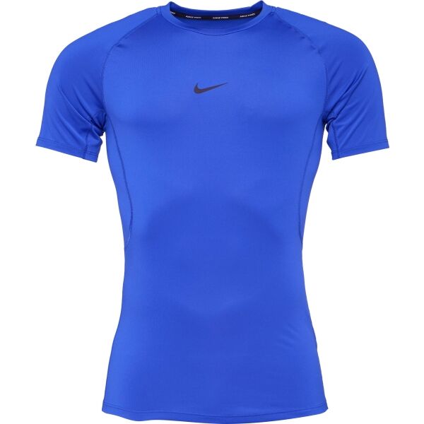 Снимка на Nike M NP DF TIGHT TOP SS Мъжка тениска за тренировки, синьо, размер