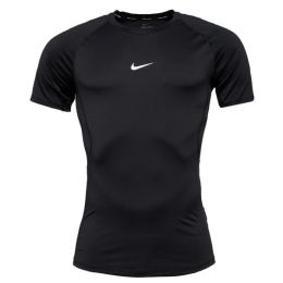 Снимка на Nike M NP DF TIGHT TOP SS Мъжка тениска за тренировки, черно, размер