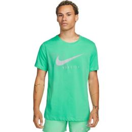 Снимка на Nike NK DF TEE RUN DIV DFC SS Мъжка тениска за бягане, светло-зелено, размер