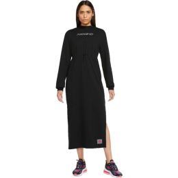 Снимка на Nike NSW IC FLC LS DRESS Дамска рокля, черно, размер