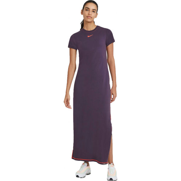 Снимка на Nike NSW ICN CLSH MAXI DRESS W Дамска рокля, тъмносин, размер