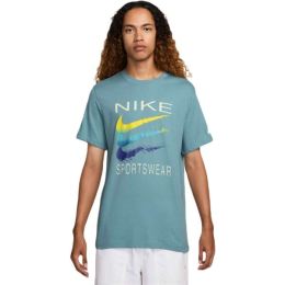 Снимка на Nike NSW TEE 12MO SWOOSH Мъжка тениска, тюркоазено, размер