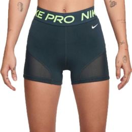 Снимка на Nike PRO Дамски къси шорти, тъмнозелено, размер