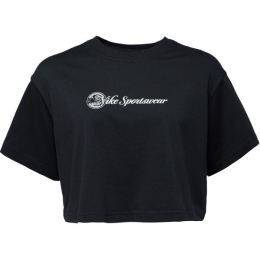 Снимка на Nike SPORTSWEAR CLUB SS CROP TEE CC W Дамска тениска, черно, размер