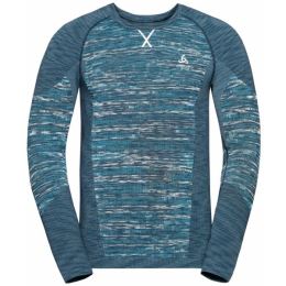 Снимка на Odlo BL TOP CREW NECK L/S BLACKCOMB ECO Функционална блуза, синьо, размер