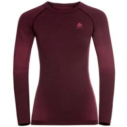 Снимка на Odlo BL TOP CREW NECK L/S PERFORMANCE WARM EC Функционална блуза, винен, размер