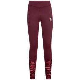 Снимка на Odlo ESSENTIAL SOFT PRINT Еластичен клин за бягане, винен, размер