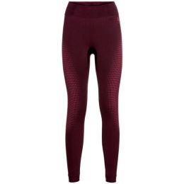 Снимка на Odlo PERFORMANCE WARM ECO Дамски функционален панталон, винен, размер