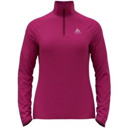 Снимка на Odlo W MIDLAYER 1/2 ZIP RUN EASYWARM Дамско яке за бягане, розово, размер