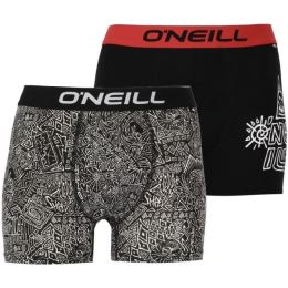Снимка на O'Neill BOXER 2-PACK Мъжки боксерки, черно, размер
