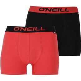 Снимка на O'Neill BOXER PLAIN 2PACK Мъжки боксерки, червено, размер