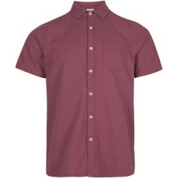 Снимка на O'Neill CHAMBRAY SHIRT Мъжка риза с къс ръкав, винен, размер