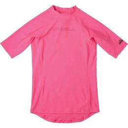 Снимка на O'Neill SKINS S/SLV Момичешка тениска за плуване, розово, размер 10Y