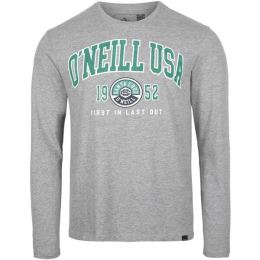 Снимка на O'Neill STATE L/SLV T-SHIRT Мъжка тениска с дълги ръкави, сиво, размер