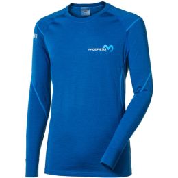 Снимка на PROGRESS MERINO LS-M Мъжка функционална блуза с дълъг ръкав, синьо, размер