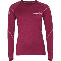 Снимка на PROGRESS MERINO LS Дамска функционална блуза, винен, размер