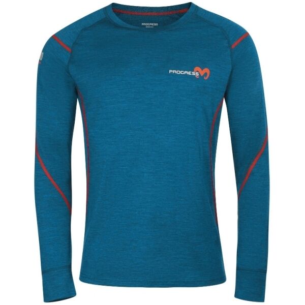 Снимка на PROGRESS MERINO LS Мъжка функционална блуза от мерино, синьо, размер XXL