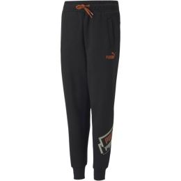 Снимка на Puma ALPHA HOLIDAY SWEATPANTS FL B Детско спортно долнище, черно, размер