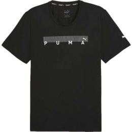 Снимка на Puma ENERGY CLOUDSPUN GRAPHIC TEE Мъжка спортна тениска, черно, размер XXL